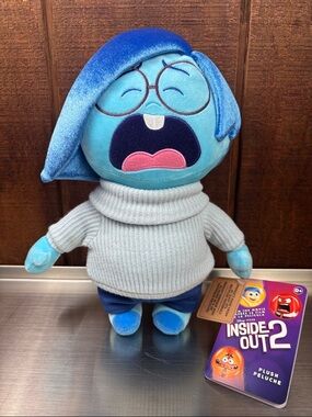Disney Pixar Inside Out 2 Sadness Plush Toy - Blue